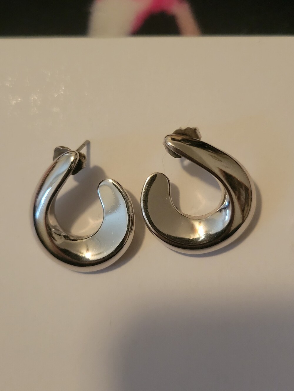 Silver Avon Earrings